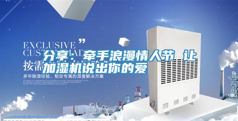 分享：牽手浪漫情人節 讓加濕機說出你的愛