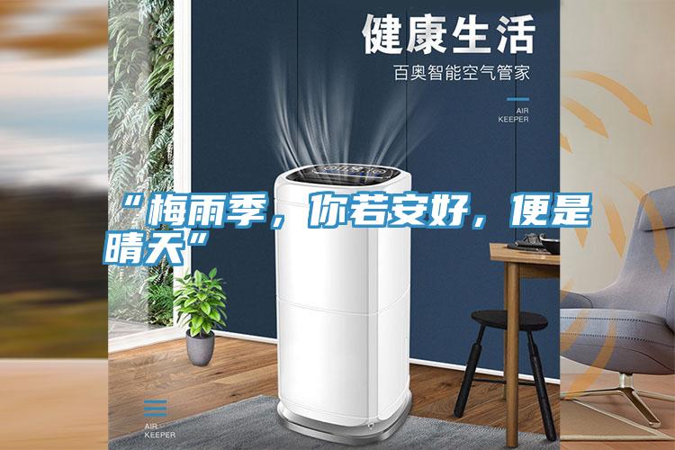 “梅雨季，你若安好，便是晴天”