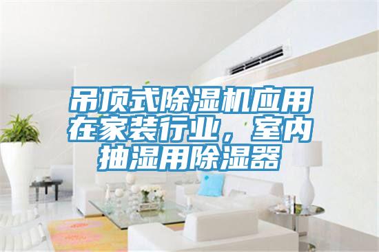 吊頂式PICACG哔咔官网入口應用在家裝行業，室內抽濕用除濕器