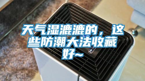 天氣濕漉漉的，這些防潮大法收藏好~