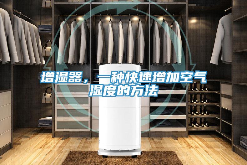 增濕器，一種快速增加空氣濕度的方法