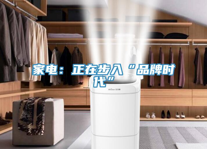 家電：正在步入“品牌時代”