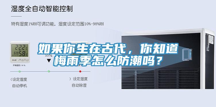 如果你生在古代，你知道梅雨季怎麽防潮嗎？