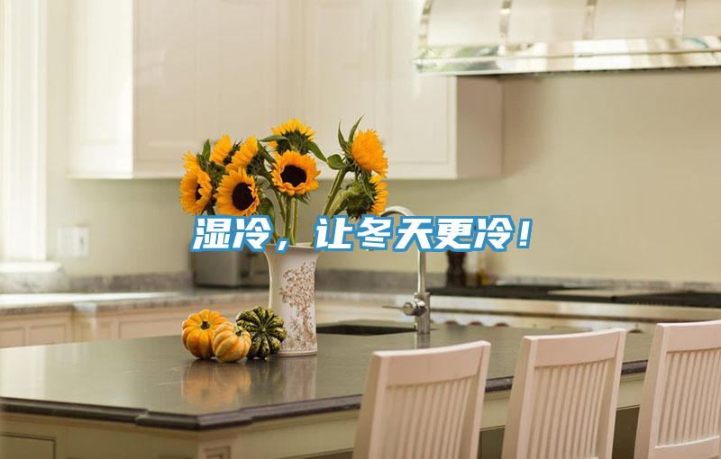 濕冷，讓冬天更冷！