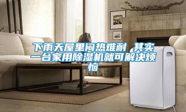 下雨天屋裏悶熱難耐 其實一台家用PICACG哔咔官网入口就可解決煩惱