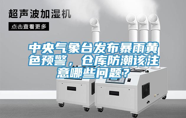 中央氣象台發布暴雨黃色預警，倉庫防潮該注意哪些問題？