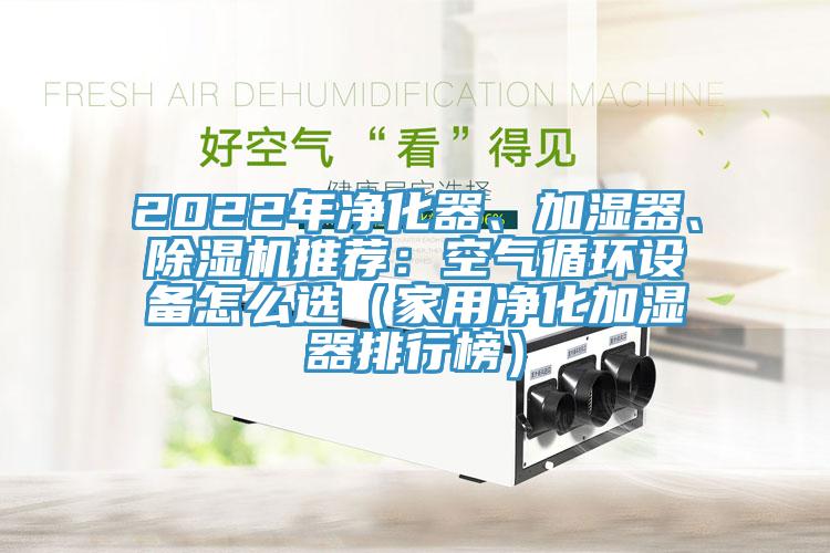 2022年淨化器、加濕器、PICACG哔咔官网入口推薦：空氣循環設備怎麽選（家用淨化加濕器排行榜）