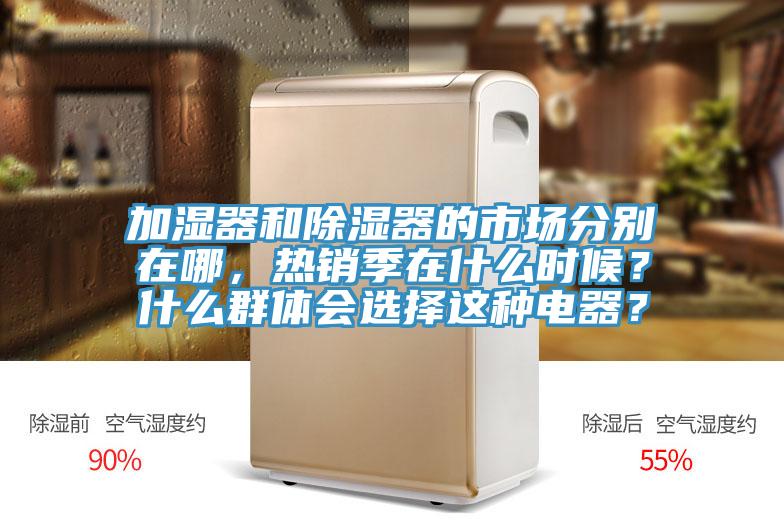 加濕器和除濕器的市場分別在哪，熱銷季在什麽時候？什麽群體會選擇這種電器？