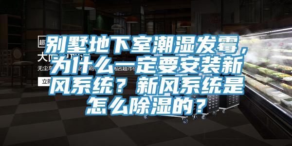 別墅地下室潮濕發黴，為什麽一定要安裝新風係統？新風係統是怎麽除濕的？
