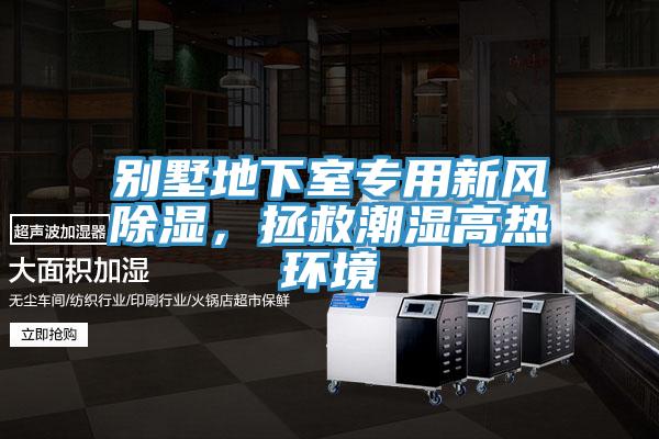 別墅地下室專用新風除濕，拯救潮濕高熱環境