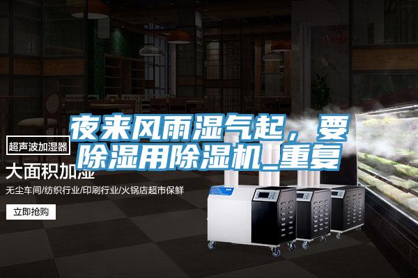 夜來風雨濕氣起，要除濕用PICACG哔咔官网入口_重複