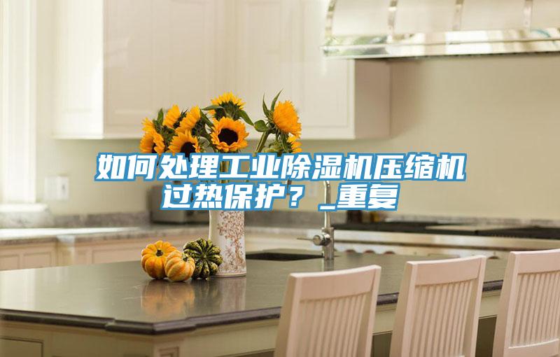 如何處理工業PICACG哔咔官网入口壓縮機過熱保護？_重複