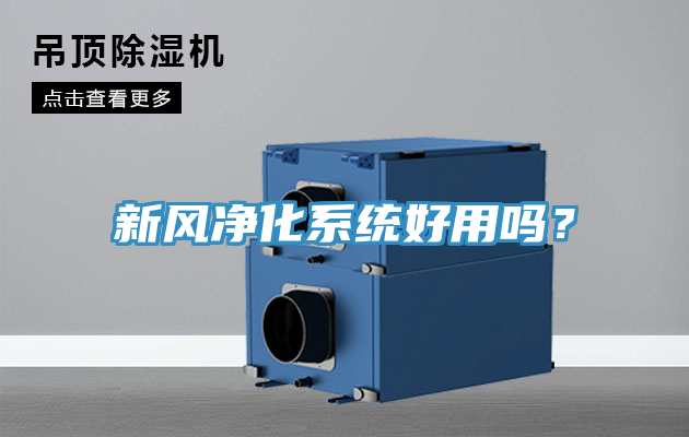 新風淨化係統好用嗎？