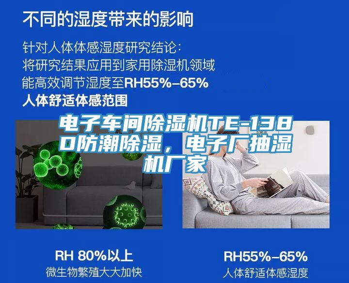 電子車間PICACG哔咔官网入口TE-138D防潮除濕，電子廠抽濕機廠家