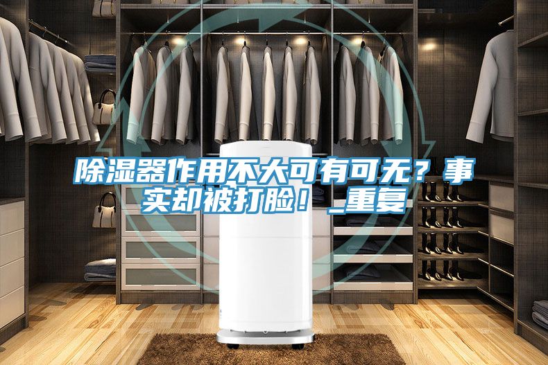 除濕器作用不大可有可無？事實卻被打臉！_重複